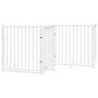 Puerta de perros plegable 4 paneles madera abeto blanco 320 cm by , Dog kennels and fences - Ref: Foro24-352283, Price: 87,57...