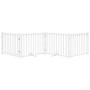 Puerta de perros plegable 4 paneles madera abeto blanco 320 cm by , Dog kennels and fences - Ref: Foro24-352281, Price: 68,96...