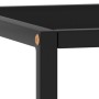 Mesa de centro negra con vidrio negro 40x40x50 cm de vidaXL, Mesas de centro - Ref: Foro24-322908, Precio: 37,52 €, Descuento: %