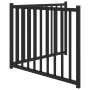 Puerta de perros plegable 2 paneles madera abeto negro 160 cm by , Dog kennels and fences - Ref: Foro24-352288, Price: 36,17 ...