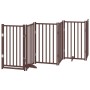 Puerta de perros plegable 6 paneles madera abeto marrón 300 cm von , Hundehütten und Zäune - Ref: Foro24-352295, Preis: 89,31...