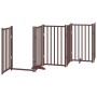 Puerta de perros plegable 6 paneles madera abeto marrón 300 cm by , Dog kennels and fences - Ref: Foro24-352295, Price: 89,31...