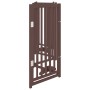 Puerta de perros plegable 6 paneles madera abeto marrón 300 cm von , Hundehütten und Zäune - Ref: Foro24-352295, Preis: 89,31...