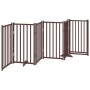 Puerta de perros plegable 6 paneles madera abeto marrón 300 cm von , Hundehütten und Zäune - Ref: Foro24-352295, Preis: 89,31...