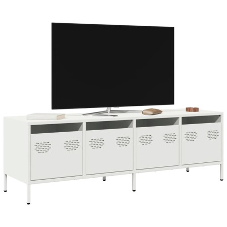 Mueble para TV acero laminado en frío blanco 135x39x43,5 cm | Foro24|Onlineshop| Casa, Jardín y Más Foro24.es