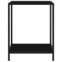 Console table black tempered glass 60x35x75 cm by vidaXL, Side tables - Ref: Foro24-322828, Price: 57,74 €, Discount: %