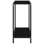 Console table black tempered glass 60x35x75 cm by vidaXL, Side tables - Ref: Foro24-322828, Price: 57,74 €, Discount: %