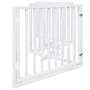 Puerta para perros plegable 4 paneles madera álamo blanca 320cm by , Dog kennels and fences - Ref: Foro24-352185, Price: 69,4...