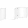 Puerta para perros plegable 4 paneles madera álamo blanca 320cm by , Dog kennels and fences - Ref: Foro24-352187, Price: 89,0...