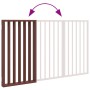 Puerta para perros plegable 3 paneles madera álamo marrón 150cm by , Dog kennels and fences - Ref: Foro24-352198, Price: 45,6...