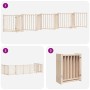 Puerta para perros plegable 9 paneles madera de álamo 450 cm by , Dog kennels and fences - Ref: Foro24-3155697, Price: 86,73 ...