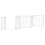 Puerta de perros plegable 12 paneles madera álamo blanca 600 cm by , Dog kennels and fences - Ref: Foro24-3155704, Price: 126...