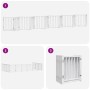 Puerta de perros plegable 12 paneles madera álamo blanca 600 cm by , Dog kennels and fences - Ref: Foro24-3155704, Price: 126...