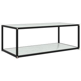 Weißer Couchtisch aus gehärtetem Glas, 100 x 50 x 35 cm von vidaXL, Couchtisch - Ref: Foro24-322899, Preis: 63,99 €, Rabatt: %