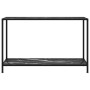 Console table black tempered glass 120x35x75 cm by vidaXL, Side tables - Ref: Foro24-322842, Price: 90,70 €, Discount: %