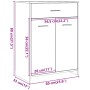 Armario de baño madera de ingeniería roble artisan 60x33x80 cm de , Muebles de baño - Ref: Foro24-856288, Precio: 80,05 €, De...