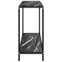 Console table black tempered glass 120x35x75 cm by vidaXL, Side tables - Ref: Foro24-322842, Price: 90,70 €, Discount: %