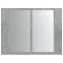 Armario con espejo LED madera gris hormigón 60x12x45 cm de , Tocadores de baño - Ref: Foro24-856281, Precio: 60,14 €, Descuen...