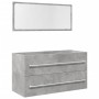 Set muebles de baño 2 piezas madera contrachapada gris hormigón | Foro24|Onlineshop| Casa, Jardín y Más Foro24.es