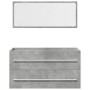 Set muebles de baño 2 piezas madera contrachapada gris hormigón | Foro24|Onlineshop| Casa, Jardín y Más Foro24.es