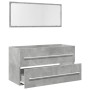 Set muebles de baño 2 piezas madera contrachapada gris hormigón | Foro24|Onlineshop| Casa, Jardín y Más Foro24.es