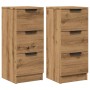 Aparadores 2 uds madera ingeniería roble artisian 30x30x70 cm de , Aparadores - Ref: Foro24-856958, Precio: 110,52 €, Descuen...