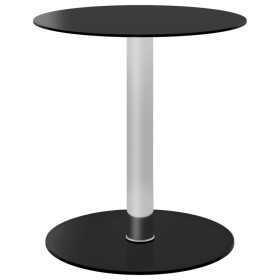 Mesa de centro de vidrio templado negro 40 cm de vidaXL, Mesas de centro - Ref: Foro24-322781, Precio: 31,15 €, Descuento: %