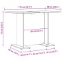 Mesa comedor madera ingeniería madera envejecida 110x60x75 cm von , Küchen- und Esstische - Ref: Foro24-855808, Preis: 73,08 ...