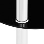 Side table 2 levels transparent and black glass 38x38x50 cm by vidaXL, Side tables - Ref: Foro24-322786, Price: 32,61 €, Disc...