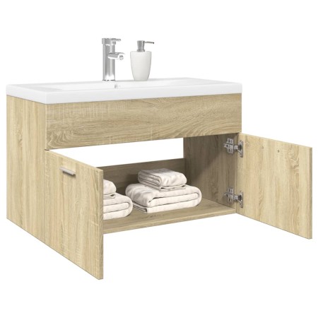 Mueble de baño con lavabo integrado roble Sonoma by , Bathroom furniture - Ref: Foro24-3324984, Price: 207,50 €, Discount: %