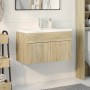 Mueble de baño con lavabo integrado roble Sonoma de , Muebles de baño - Ref: Foro24-3324984, Precio: 207,50 €, Descuento: %