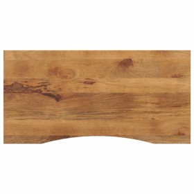 Tablero escritorio con curva madera mango rugosa