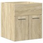 Set de muebles de baño 3 pzas madera contrachapada roble Sonoma von , Badezimmermöbel - Ref: Foro24-3324986, Preis: 128,99 €,...