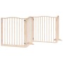 Puerta para perros plegable 10 paneles madera de álamo 800 cm de , Casetas y cercados para perros - Ref: Foro24-3155615, Prec...