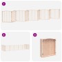 Puerta para perros plegable 10 paneles madera de álamo 800 cm by , Dog kennels and fences - Ref: Foro24-3155615, Price: 176,9...