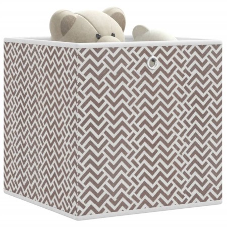 Cajas almacenaje plegables 10 uds no tejida marrón 32x32x32 cm by , Storage baskets - Ref: Foro24-4018986, Price: 51,35 €, Di...