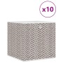 Cajas almacenaje plegables 10 uds no tejida marrón 32x32x32 cm by , Storage baskets - Ref: Foro24-4018986, Price: 51,35 €, Di...