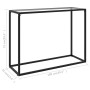 Transparent tempered glass console table 100x35x75 cm by vidaXL, Side tables - Ref: Foro24-322811, Price: 49,83 €, Discount: %