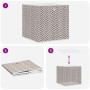 Cajas almacenaje plegables 10 uds no tejida marrón 32x32x32 cm by , Storage baskets - Ref: Foro24-4018986, Price: 51,35 €, Di...