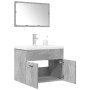 Set muebles de baño 2 piezas madera contrachapada gris hormigón | Foro24|Onlineshop| Casa, Jardín y Más Foro24.es