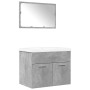 Set muebles de baño 2 piezas madera contrachapada gris hormigón | Foro24|Onlineshop| Casa, Jardín y Más Foro24.es