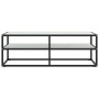 Mueble para TV negro con vidrio de mármol blanco 120x40x40 cm de vidaXL, Muebles TV - Ref: Foro24-322861, Precio: 106,99 €, D...