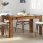 Mesa de comedor madera ingeniería envejecida 140x74,5x76 cm by , Kitchen and dining tables - Ref: Foro24-856572, Price: 93,73...