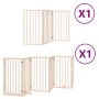 Puerta para perros plegable 9 paneles madera de álamo 450 cm by , Dog kennels and fences - Ref: Foro24-3155532, Price: 112,18...