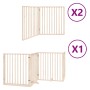 Puerta para perros plegable 8 paneles madera de álamo 640 cm by , Dog kennels and fences - Ref: Foro24-3155558, Price: 138,52...