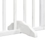 Puerta de perros plegable 8 paneles madera álamo blanca 640 cm by , Dog kennels and fences - Ref: Foro24-3155566, Price: 160,...