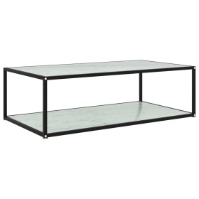 Mesa de centro vidrio templado blanco 120x60x35 cm de vidaXL, Mesas de centro - Ref: Foro24-322904, Precio: 84,99 €, Descuent...