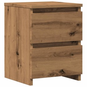 Mesita de noche madera de ingeniería roble artisan 30x30x40 cm by , Nightstands - Ref: Foro24-855848, Price: 42,13 €, Discoun...