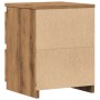 Mesita de noche madera de ingeniería roble artisan 30x30x40 cm by , Nightstands - Ref: Foro24-855848, Price: 42,13 €, Discoun...