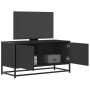 Mueble de TV madera de ingeniería y metal negro 80x34,5x40 cm de , Muebles TV - Ref: Foro24-848824, Precio: 72,01 €, Descuent...